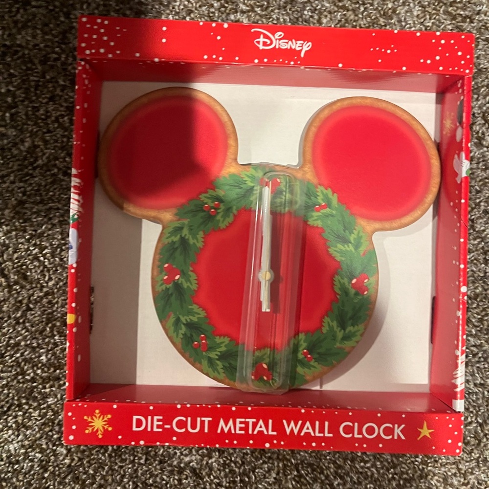 Disney Holiday Mickey Mouse Wall Clock